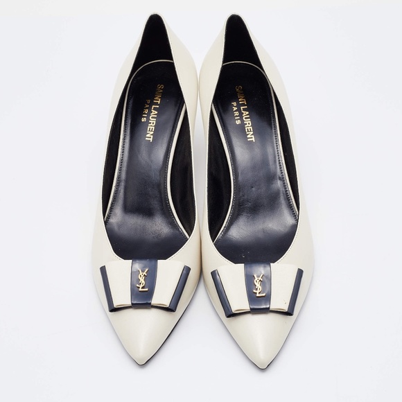 Saint Laurent Shoes - SAINT LAURENT - Anais Bow Pumps - Off White -- Authentic -- Size 39 - Never Worn
